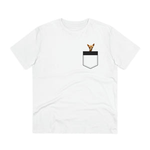 Alpaca Peekaboo Pocket Tee | Unisex Cotton T-Shirt
