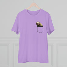Load the image into the Gallery viewer, Sloth Pocket Peek T-Shirt | Unisex Eco-Friendly Cotton Tee
