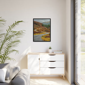 The Winding Journey: Enroute to Serenity | Matte Canvas, Black Frame