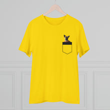 Load the image into the Gallery viewer, Pickle the Puppy Peekaboo Pocket T-Shirt | Unisex Soft Cotton Tee
