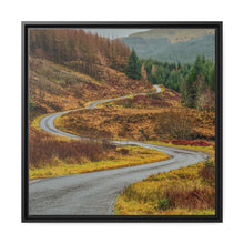 Load the image into the Gallery viewer, The Winding Journey: Enroute to Serenity | Matte Canvas, Black Frame
