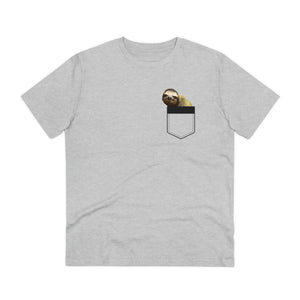 Sloth Pocket Peek T-Shirt | Unisex Eco-Friendly Cotton Tee