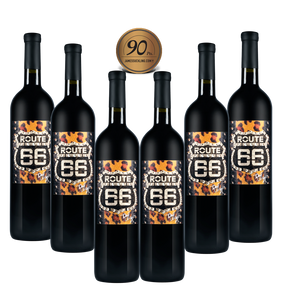 1 Bottle Barbera Doc OP ROUTE66 Tony Moore Signature Collection & Personalised Wine Box