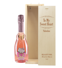 Load the image into the Gallery viewer, 1 Bottle Hello Kitty Sweet Pink & Personalise your own Wine Box