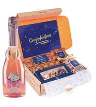 Load the image into the Gallery viewer, Hamper &quot;Congratulations&quot; Hello Kitty Sweet Pink Spumante Rosè
