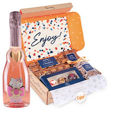 Load the image into the Gallery viewer, Hamper "Congratulations" Hello Kitty Sweet Pink Spumante Rosè