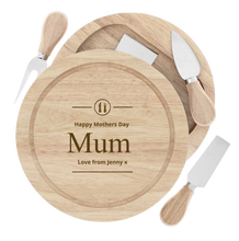 Load the image into the Gallery viewer, Hello Kitty Wine &amp; Personalised Round Cheese Board Set
