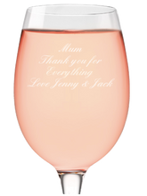 Load the image into the Gallery viewer, Hello Kitty Wine & Personalised Wine Glass