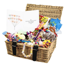 Load the image into the Gallery viewer, Hello Kitty Wine &amp; Personalised Retro Sweet Hamper &quot;Mothers Day&quot;
