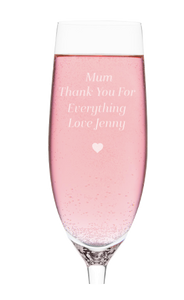 Hello Kitty Spumantè & Personalised Heart Flute