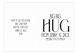 Hello Kitty Wine & Personalised Retro Sweet Hamper "HUG"