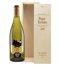 Load the image into the Gallery viewer, 1 Bottle Hello Kitty Pinot Nero Bianco &amp; Personalise your own Wine Box
