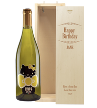 Load the image into the Gallery viewer, 1 Bottle Hello Kitty Pinot Nero Bianco & Personalise your own Wine Box