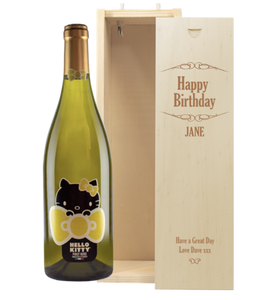 1 Bottle Hello Kitty Pinot Nero Bianco & Personalise your own Wine Box