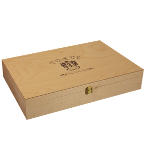 Torti Branded wooden box for 6 bottles