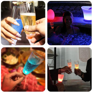 Rainbow Collection LED Champagne Flute
