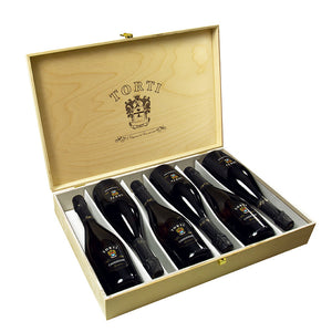 Casaleggio Sparkling Wine in Torti Branded Wooden Box