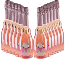 Load the image into the Gallery viewer, Hello Kitty Sweet Pink Spumante Rosè 2 Bottle & BeautifulGift Box