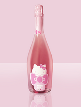 Load the image into the Gallery viewer, Hello Kitty Rosé Sparkling Wine with Rose Bear