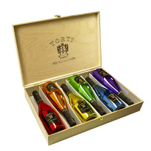 Load the image into the Gallery viewer, RAINBOW COLLECTION Rosé Sparkling Wine in Torti Wooden Box

