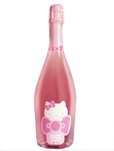 Load the image into the Gallery viewer, Hello Kitty Rosé Sparkling Wine with Rose Bear