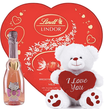 Load the image into the Gallery viewer, Hello Kitty Sweet Pink Sparkling Rosé Chocolates and I love you bear