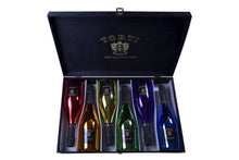 Load the image into the Gallery viewer, RAINBOW COLLECTION Rosé Sparkling Wine in Torti Wooden Box
