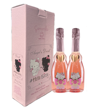 Load the image into the Gallery viewer, Hello Kitty Sweet Pink Spumante Rosè 2 Bottle &amp; BeautifulGift Box
