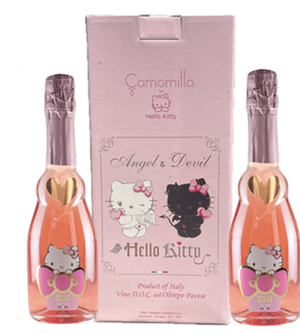 Hello Kitty Sweet Pink Spumante Rosè 2 Bottle & BeautifulGift Box