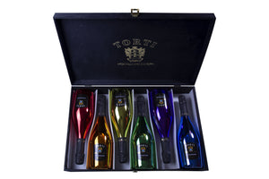 RAINBOW COLLECTION Rosé Sparkling Wine in Torti Wooden Box
